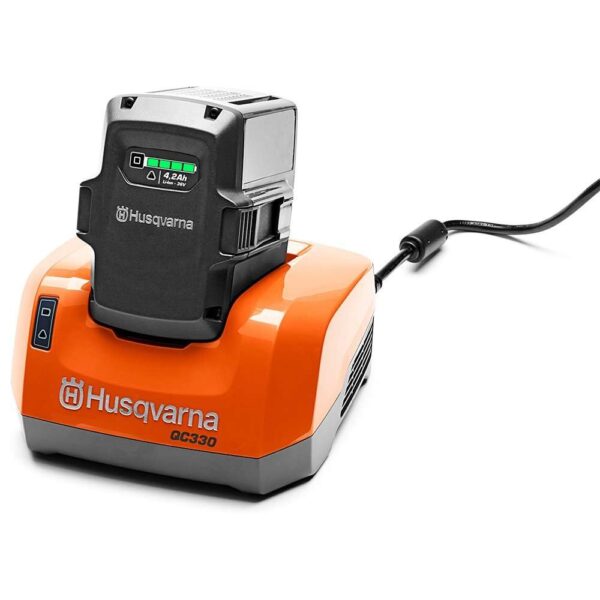 Husqvarna QC330 Charger with battery for BLi200 an BLI300 Battery