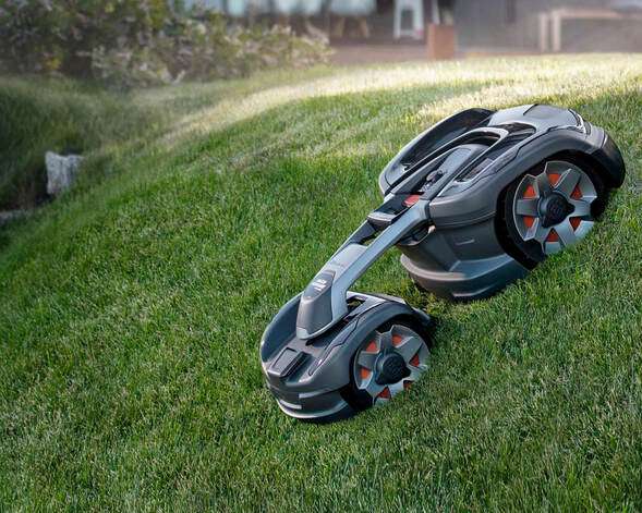 autonomous lawn mowers for hilly terrain