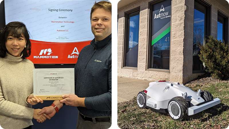 Autmow signs Mammotion Luba wireless robotic mowers