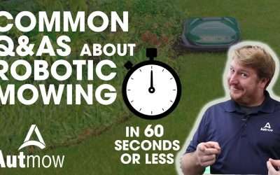 The 6 Most Common Robotic Mowing Questions Answered in 60 Seconds or Less