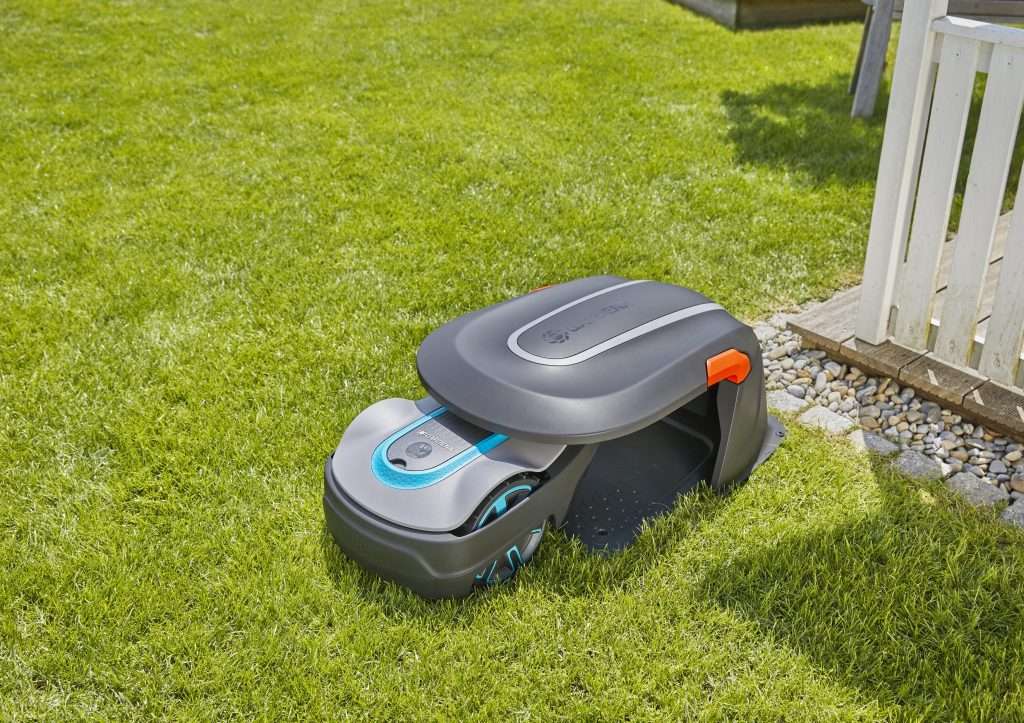 install charging station on robotic mower
