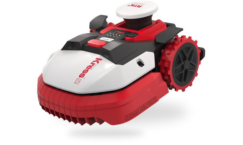 Kress Mission RTKn wireless robotic mowing brand page at Autmow