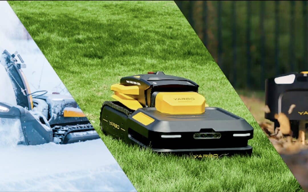 The Yarbo is a 3-in-1 robot. You get a robotic mower, a robotic snow blower, and a robotic leaf blower, all in one.