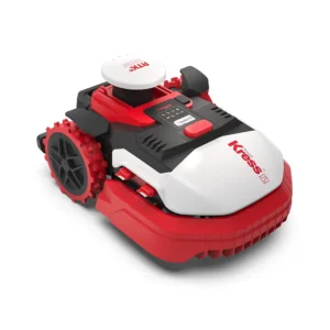 Kress KR161 RTK Robotic Lawn Mower trimming a 1/4 acre lawn with precision