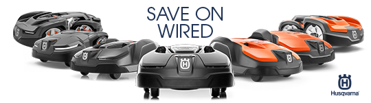Summer savings are here for wired Husqvarna Automower robotic mower models