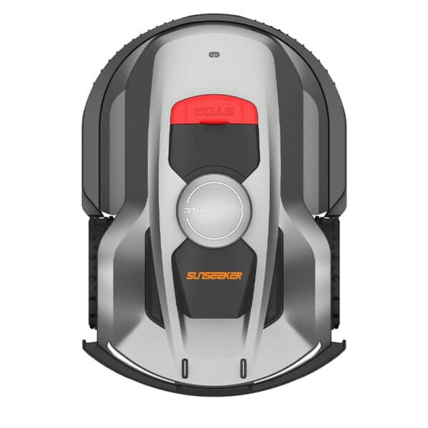 sunseeker orion x7 wireless robotic mower with vision top view