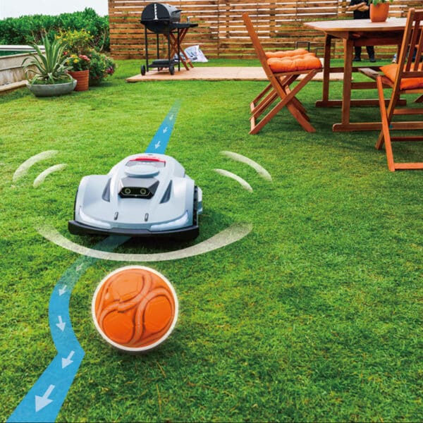 sunseeker orion x7 wireless robotic mower with vision obstacle avoidance