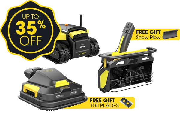 Save 35% on Yarbo multi function robotic snow blower lawn mower bundle at autmow