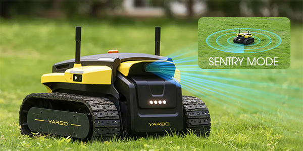 Yarbo Y1 core wireless multi function robot with sentry mode camera at autmow