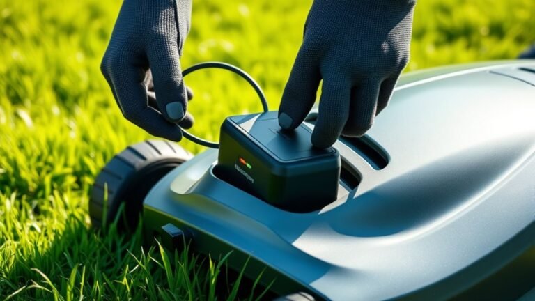 charge mower battery easily