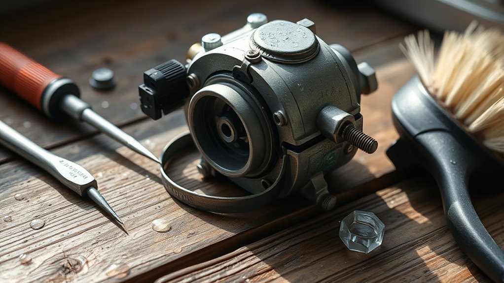 clean mower carburetor effectively