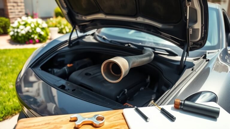 engine misfire or exhaust issue