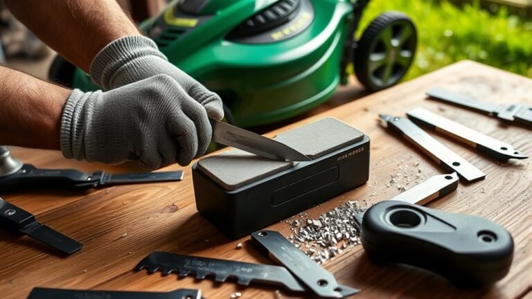 lawn mower blade sharpening frequency