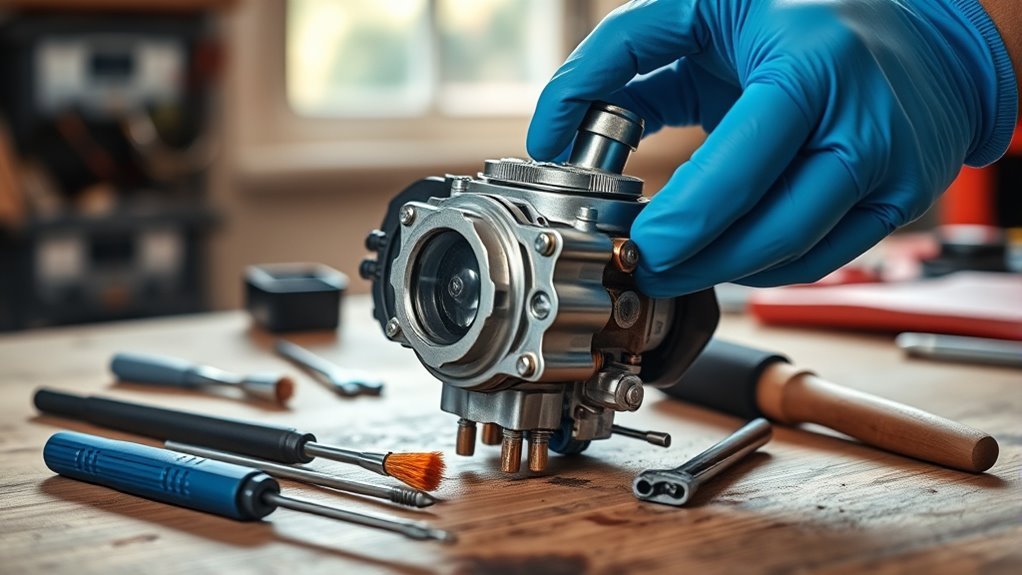 lawn mower carburetor cleaning