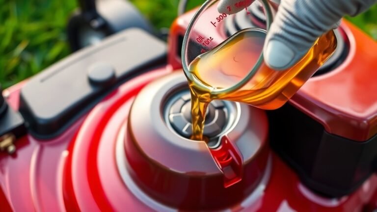 lawn mower oil capacity