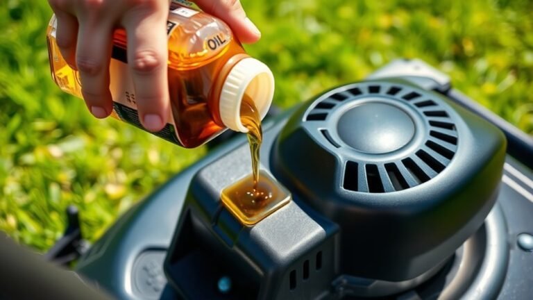 lawn mower oil capacity