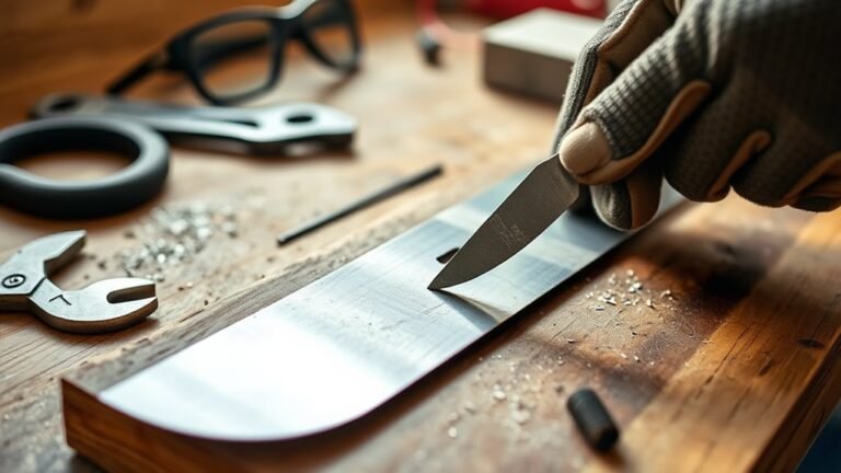 mower blade sharpening steps