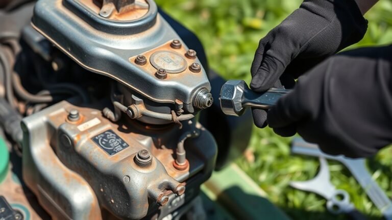 mower turns over not starting