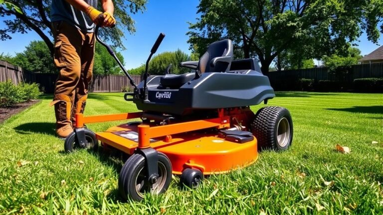operating zero turn mower