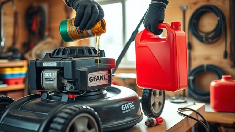 prepare mower for winter