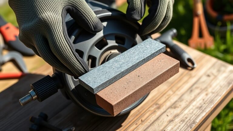 sharpen reel mower blades