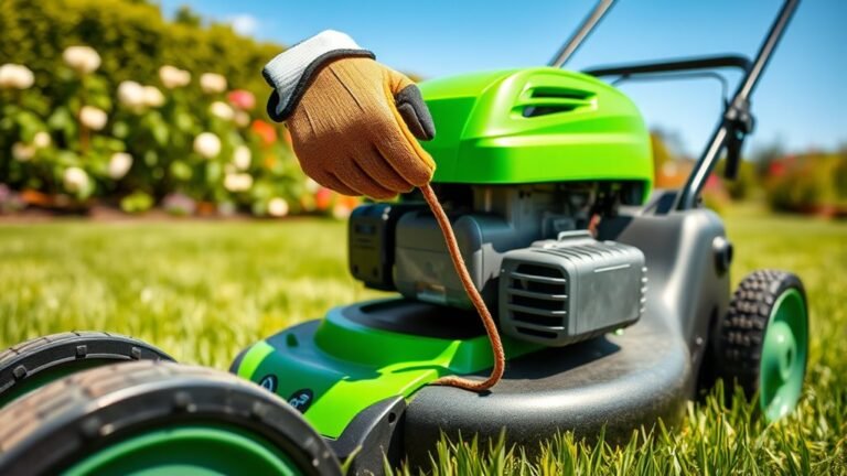 start mower step by step