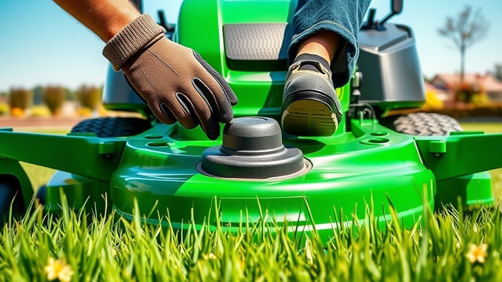 starting a zero turn mower