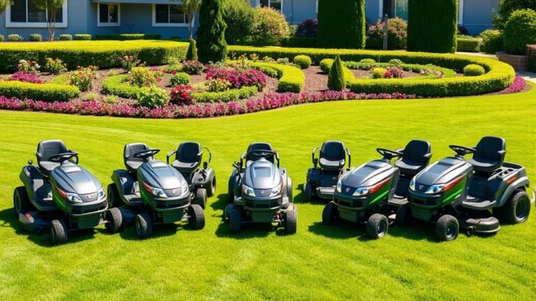 top electric lawn mowers