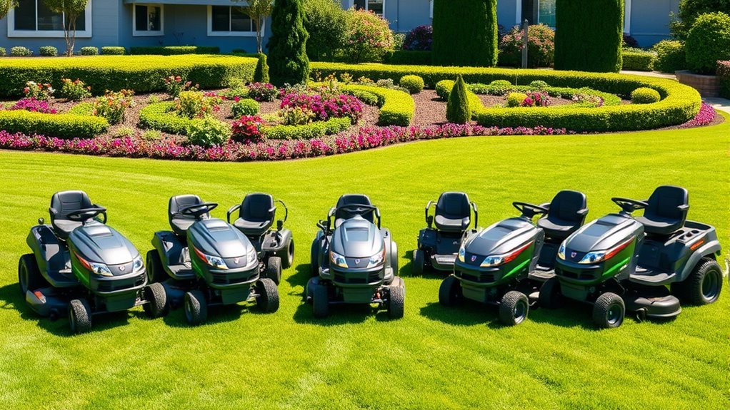 top electric lawn mowers