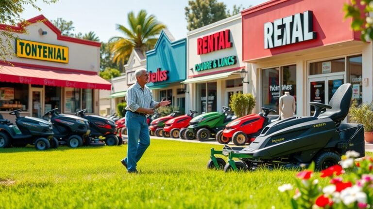 top local lawn mower rentals