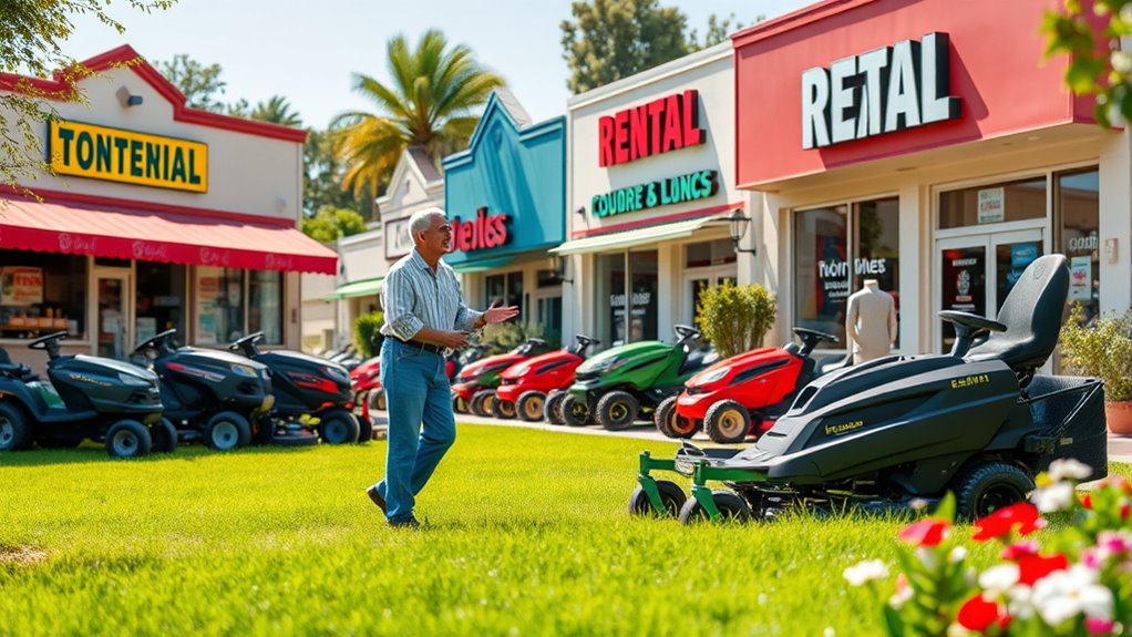 top local lawn mower rentals
