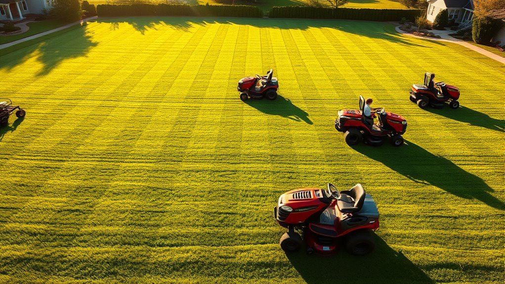 top mowing pattern mowers