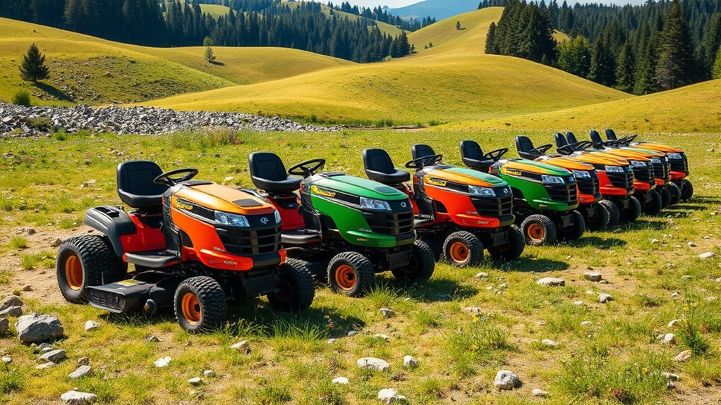 top off road lawn mowers