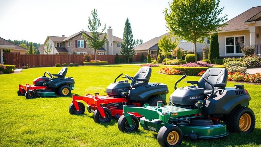 top residential zero turn mowers