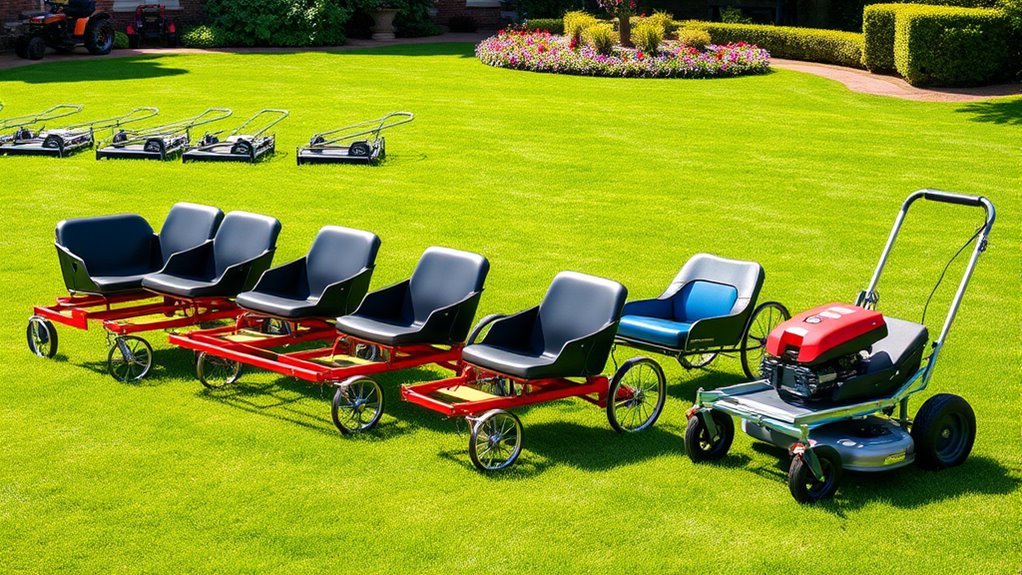 top walk behind mower sulkies