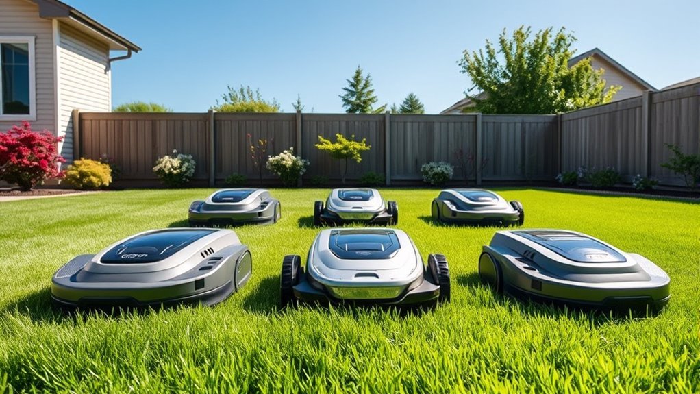 top wire free lawn mowers