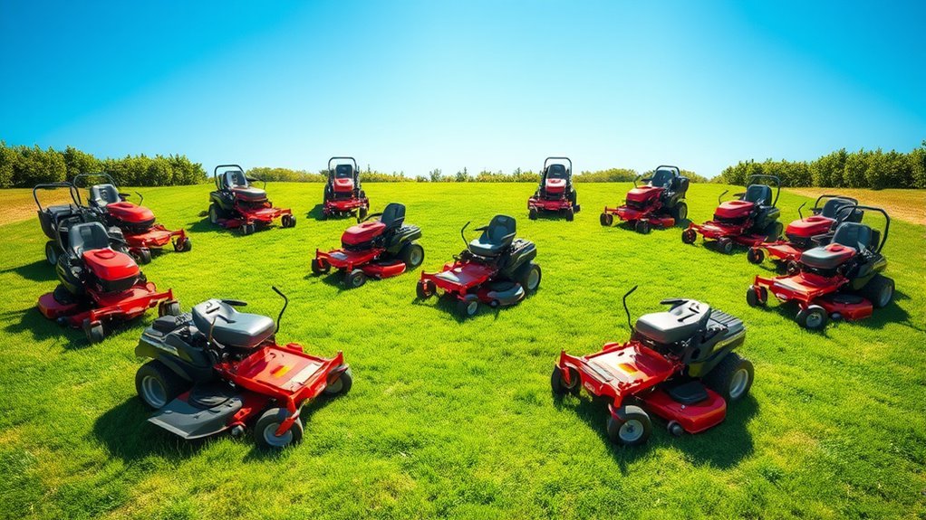 top zero turn mowers
