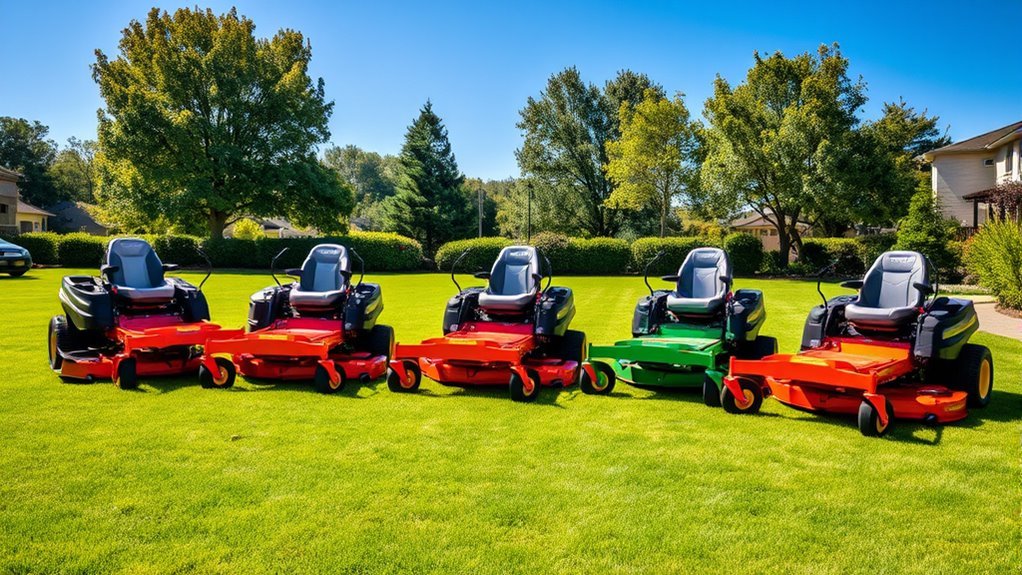 top zero turn mowers