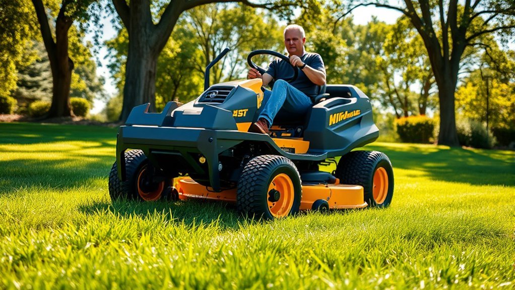 zero turn mower operation