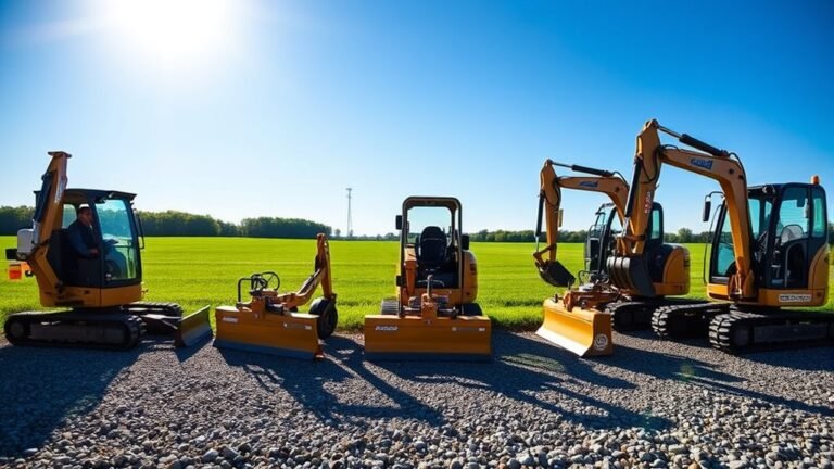 top mini excavator flail mowers