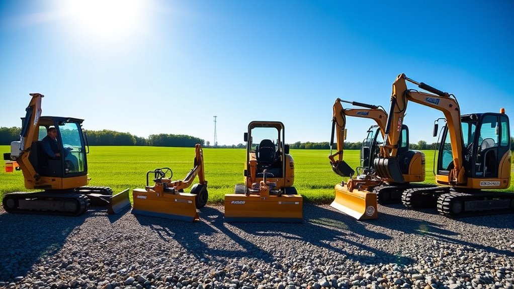 top mini excavator flail mowers