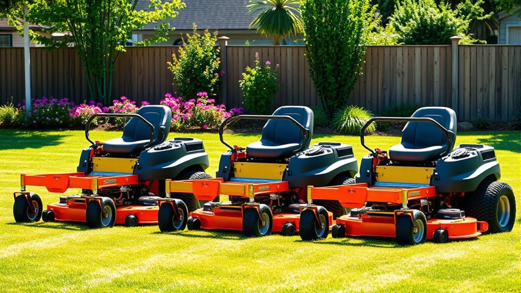 top rear discharge mowers