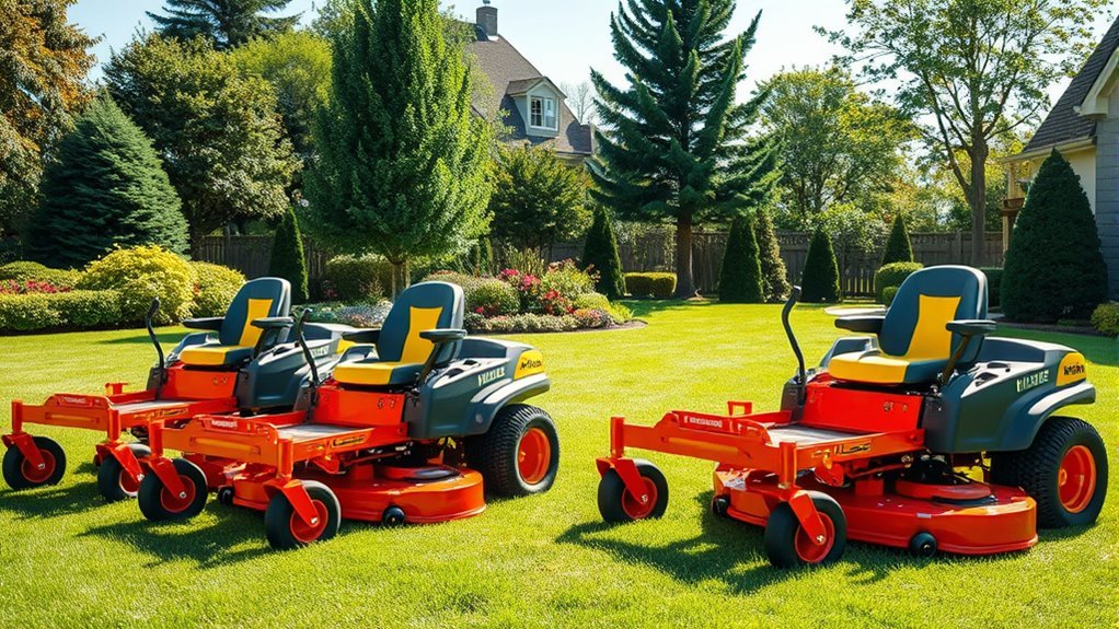top zero turn mowers
